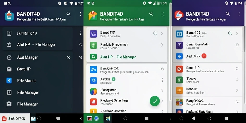 Tampilan antarmuka BANDIT4D yang sederhana dan fungsional.