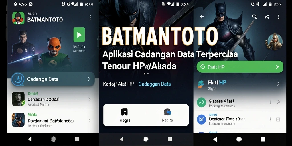Tampilan antarmuka utama BATMANTOTO untuk cadangan data.