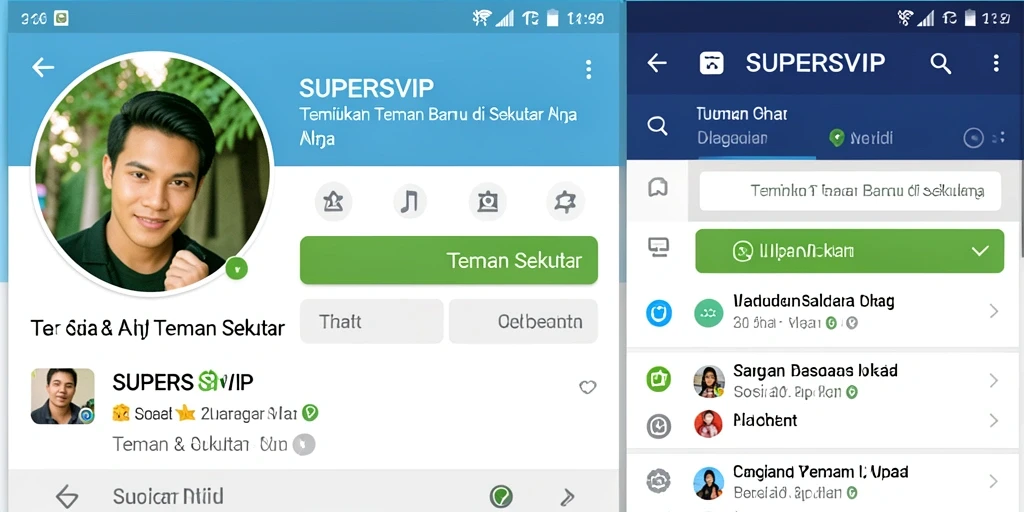 Tampilan antarmuka SUPERSVIP yang menarik dan informatif.