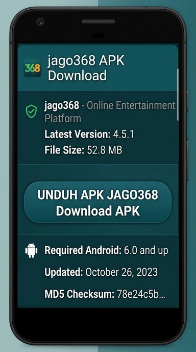Unduh dan Instal APK jago368 untuk Android